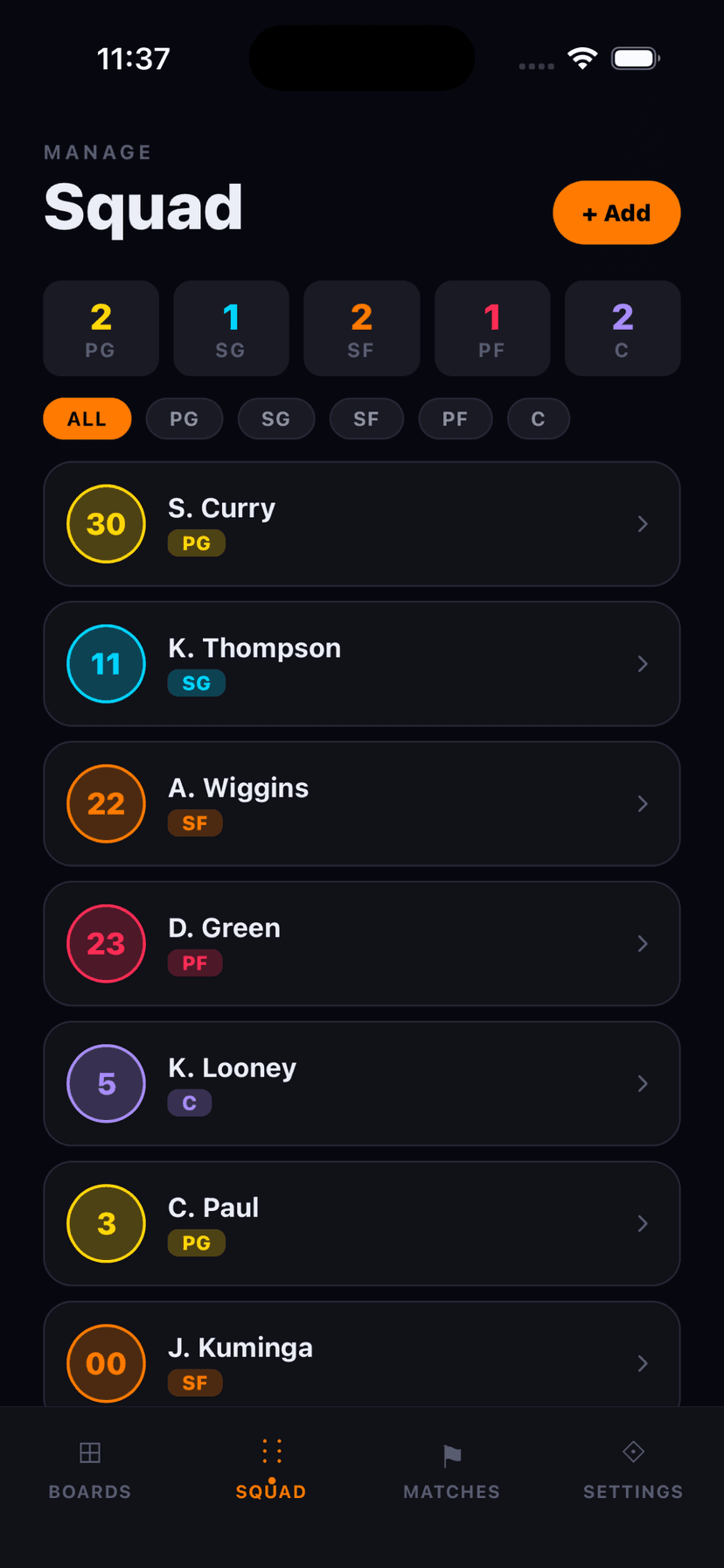 Manage Your Full Roster